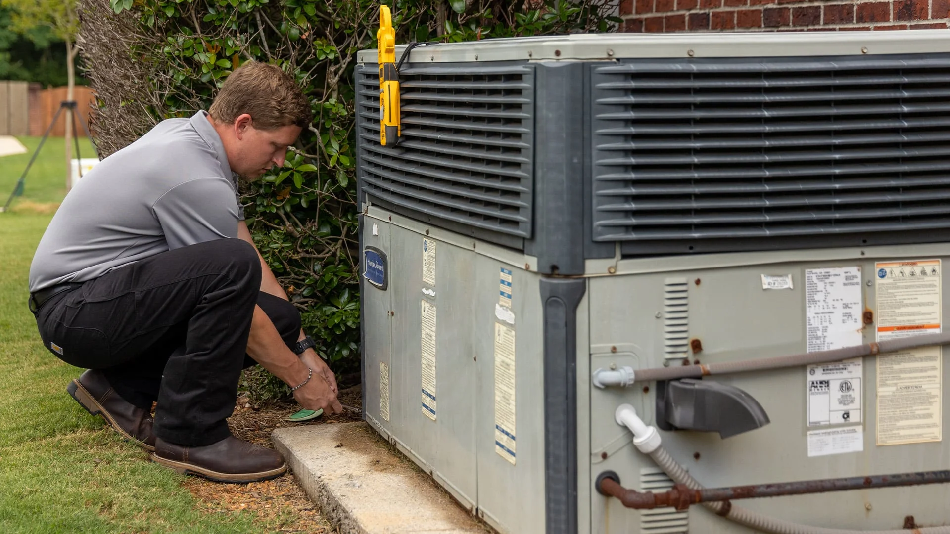 a man standing in front of a computer